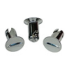 4410-600F-C Quarter Turn Quick Fastener [Slotted, Flat, Chrome, 0.400 in. Diameter X 0.600 in. Grip, Set of 10] - image 1