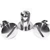 4450-650D Quarter Turn Quick Fastener [Slotted, Dome, Aluminum, 0.400 in. Diameter X 0.650 in. Grip, Set of 50] - image 1