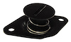 Self-Ejecting Quarter-Turn DZUS Button Fasteners Slotted Head, 7/16 in. Diameter x .650 in. Grip - Black Anodized Aluminum - image 1
