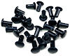 Aluminum Solid Smash Rivets 1/8 in. Diameter, 1/4 in. Length - Black