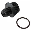 Radius Fitting -08 AN x -16 O-Ring - Black - image 1