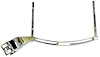 "Lite" Clamp-On Dial Board Bracket Fits 1.125 in. Roll Bars Chrome - image 1
