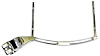 "Lite" Clamp-On Dial Board Bracket Fits 1.5" Roll Bars Chrome - image 1
