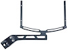 Clamp-On Roll Bar Dial Board Bracket  Fits 1.5" Roll Bars Black - image 1
