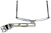 Clamp-On Roll Bar Dial Board Bracket  Fits 1.625" Roll Bars Chrome - image 1