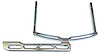 Dial-In Board Mounting Bracket for Flat Scoop Tray/K&N Hood Scoops - Chrome - image 1