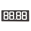 6100-0004 Fip-A-Dial Dial Board [4 Digit, White Numbers] - image 1