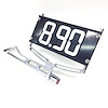 6111-001C-BLU Dial Board Bracket [With Tail Light & Flip-A-Dial, Chrome, Blue Lite] - image 1