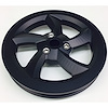 5" 5-Blade V-Belt Vacuum Pump Pulley Black - image 1
