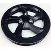 5" 5-Blade Double Cut V-Belt Vacuum Pump Pulley Black - image 1