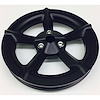5" 5-Blade Propeller Cut V-Belt Vacuum Pump Pulley Black - image 1