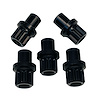 7305-437B Billet Aluminum 12 Pt Lug Nuts [7/16 in. Long Shank, Solid Black, Set of 5] - image 1
