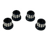 7505-313M-F Carburetor Nuts [12-Point, 5/16 in.-24, Billet Aluminum, Black Machined, Set of 4] - image 1