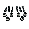 7505-375M Junior Dragster Lug Nuts [12-Point, 3/8 in.-16, Billet Aluminum, Black Machined, Includes Bolts, Set of 6] - image 1