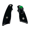 8000-03GB-GRN Titan Ultra PG2 Shifter Line Lock Grips [With Button, Semi-Gloss Black, Green Button] - image 1