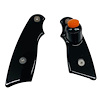 8000-03GB-ORG Titan Ultra PG2 Shifter Line Lock Grips [With Button, Semi-Gloss Black, Orange Button] - image 1