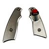 8000-03RW-RED Titan Ultra PG2 Shifter Line Lock Grips [With Button, Billet Raw, Red Button] - image 1