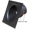 Single Brake Duct Kit One 3" or 4" Round Brake Cooling Hose Opening