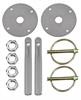 Hood Pin Kit 3/8 in. Pin Diameter, Silver Finish - image 1