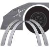 Fender-To-Nose Back-up Plate Kit for ABC Nextgen, 2020-LMSC, NA Sportsman Race Car Body [Aluminum] - image 1