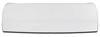 High-Impact Molded Plastic Rear Bumper Cover - White - image 1