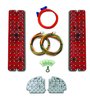 4-Panel Sequential LED Taillight Kit for 1967-1972 Chevrolet C10 and Blazer [Red LED w/ White LED Reverse] - image 2