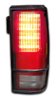 4-Panel Sequential LED Taillight Kit for 1982-1993 Chevrolet S10 and GMC Syclone [Red LED w/ White LED Reverse]