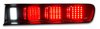 2-Panel Sequential LED Taillight Kit for 1971-1972 Dodge Charger R/T, 500 and Rallye [Red LED w/ White LED Reverse]