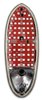 2-Panel Sequential LED Taillight Kit for 1970-1971 Volkswagen Karmann Ghia [Red LED w/ Red Lens] - image 3