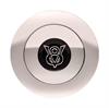 V8 Logo Large Diameter Covers Bolt Pattern Horn Button Billet w/Color Emblem - image 1