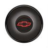 GT3 Gasser/Euro Style Horn Button Chevy Bowtie Colored Smooth Style Black Anodized - image 1
