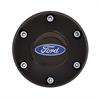 GT3 Gasser/Euro Style Horn Button Ford Oval Colored 6-Hole Style Black Anodized - image 1