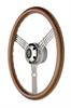 GT3 Retro Gasser Wood Grip Steering Wheel - image 1