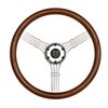 GT3 Retro Gasser Wood Grip Steering Wheel - image 2