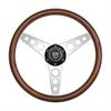 GT3 Retro Gasser Wood Grip Steering Wheel - image 1
