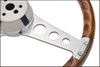 GT3 Retro Gasser Wood Grip Steering Wheel - image 2