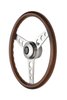 GT3 Retro Gasser Wood Grip Steering Wheel - image 3