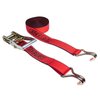 Ratchet Tie-Down Straps [2 in. W x 28 ft. L] Red - image 2