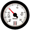 Boost Pressure Gauge White Dial Face - image 1