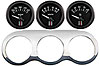 2-1/16" 3-Gauge Kit Oil Pressure Gauge 0-100psi - image 1