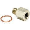 ADAPTER 1/8 NPTF FEMALE TO M10 MALE - image 1