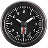 GAUGE ANALOG CLOCK BLK - image 1