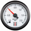 GAUGE BOOST PRESS PRO STEPPER MOTOR 52MM WHT -1 TO +2 BAR INCL. T-FITTING - image 1