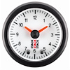 GAUGE ANALOG CLOCK WHT - image 1