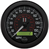 SPEEDOMETER ELECTRONIC 88MM BLK 0-160 MPH / 260 KM/H PROGRAMMABLE - image 1
