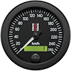 SPEEDOMETER ELECTRONIC 88MM BLK 0-260 KM/H PROGRAMMABLE - image 1