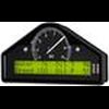 RACE DISPLAY PRE-CONFIGURED WHITE 0-3-10.5K RPM PSI DEG. F MPH - image 3