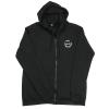 0448M ZIP HOODIE; ADULT MEDIUM; BLACK; VINTAGE - image 1