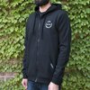 0448M ZIP HOODIE; ADULT MEDIUM; BLACK; VINTAGE - image 2