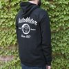 0448M ZIP HOODIE; ADULT MEDIUM; BLACK; VINTAGE - image 3